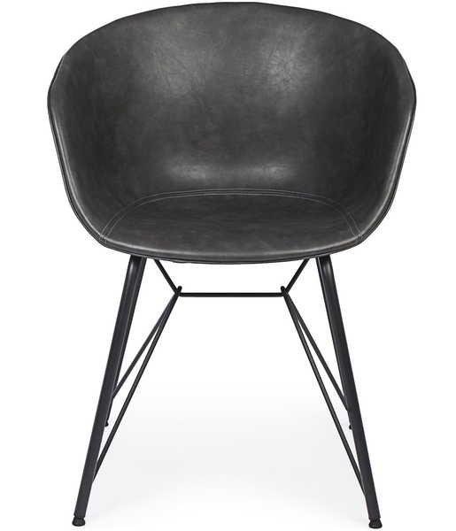 Image of Armlehnstuhl Warhol PU anthrazit vintage Armlehnstuhl Warhol PU anthrazit vintage