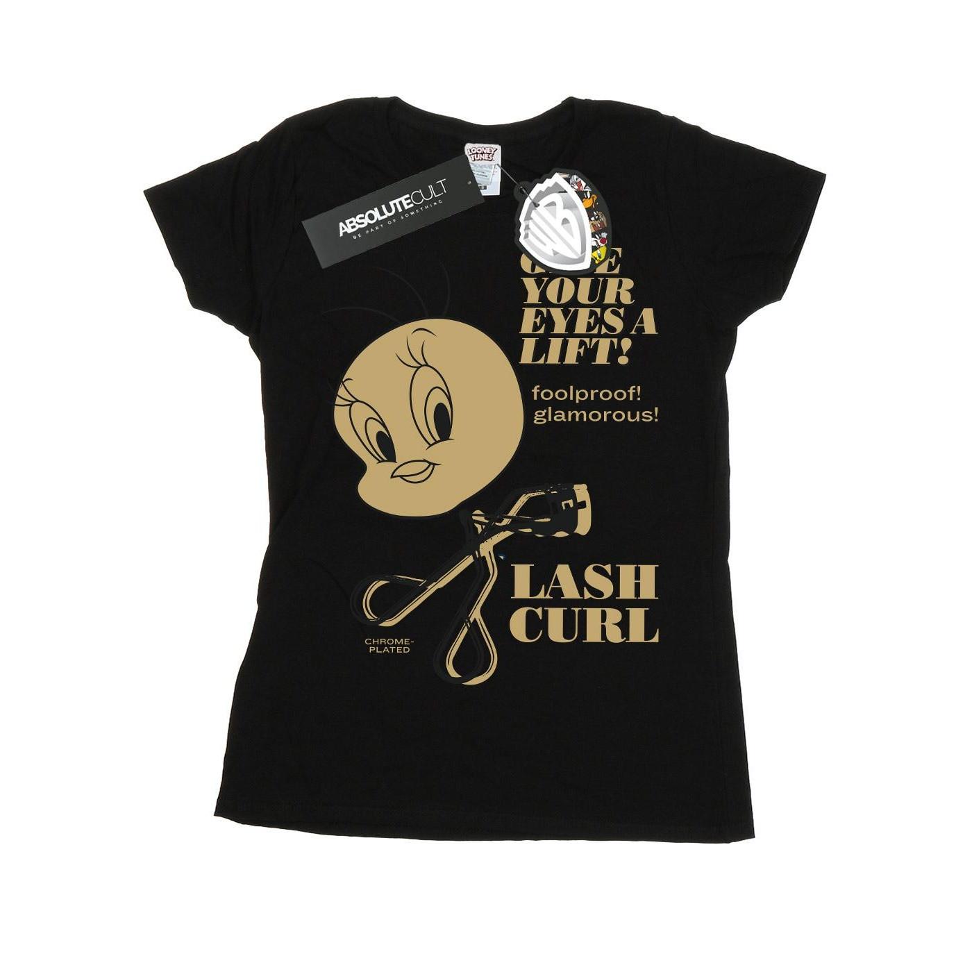 Image of Tweety Pie Lash Curl Tshirt Damen Schwarz S