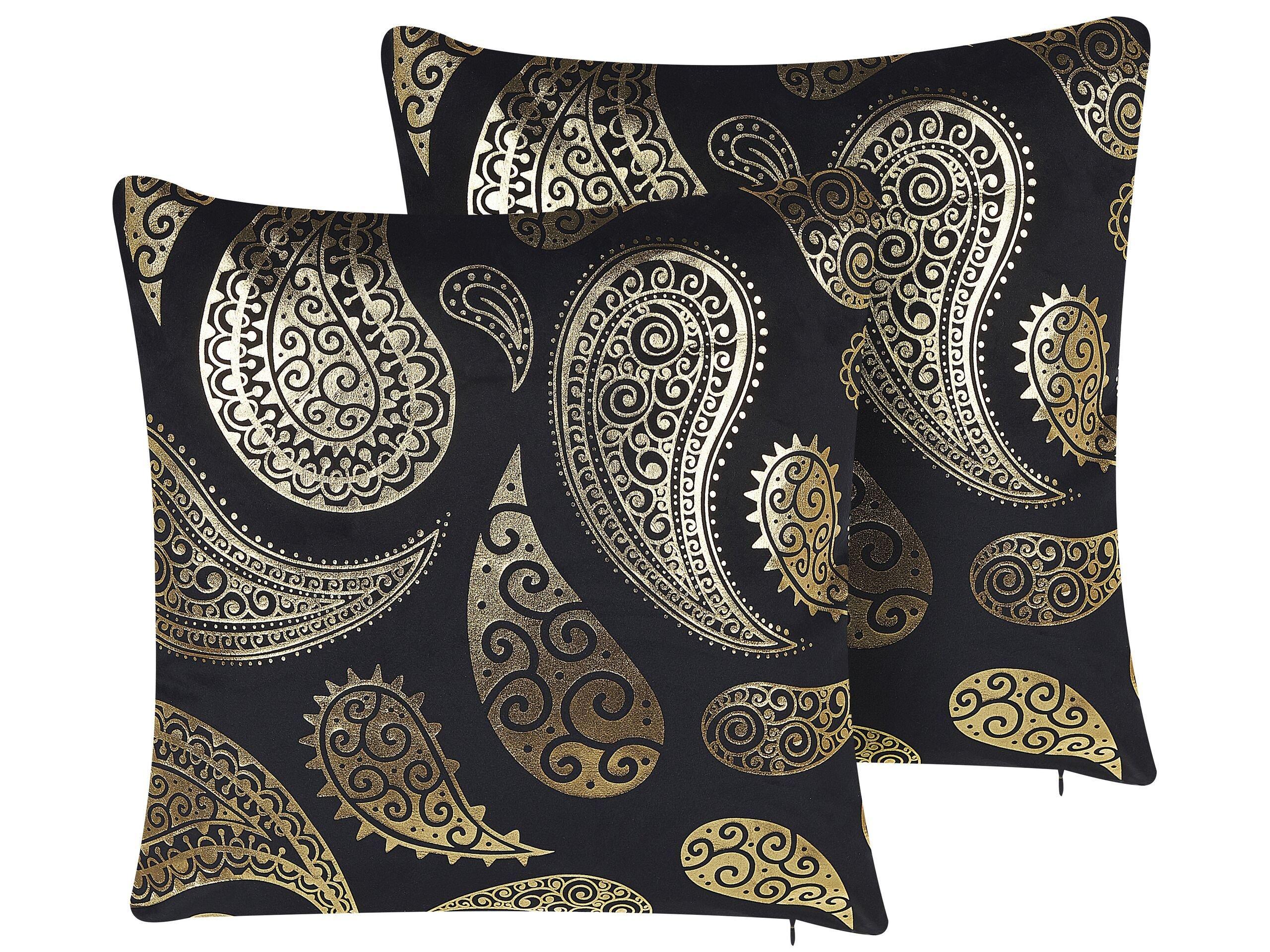 Image of Kissen 2er Set aus Samtstoff Modern URSINIA Kissen 2er Set aus Samtstoff Modern URSINIA