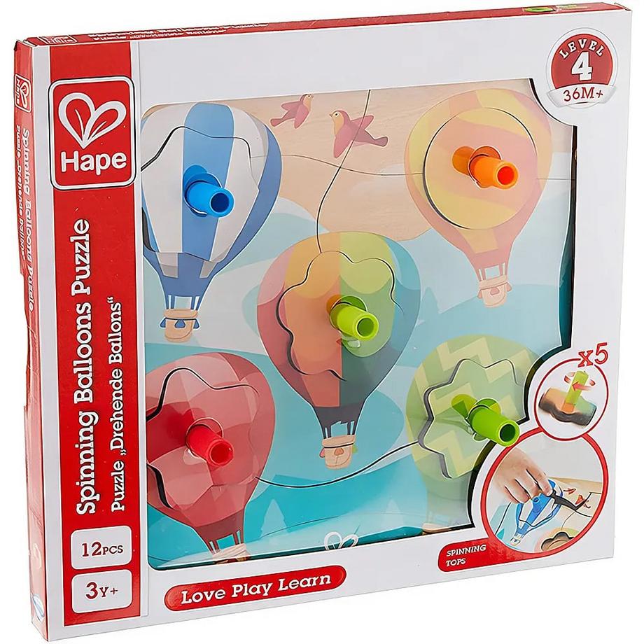Hape  Puzzle Drehende Ballons (12Teile) 
