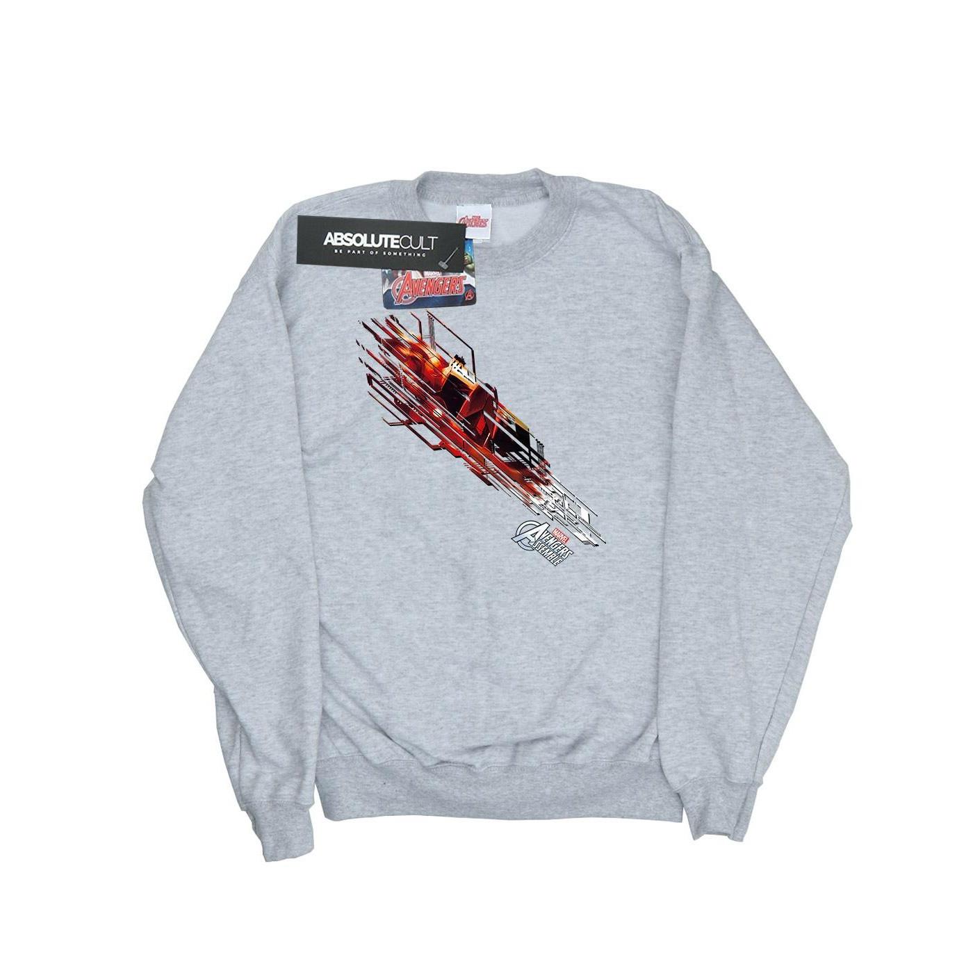 Image of Iron Man Shooting Burst Sweatshirt Jungen Grau 128