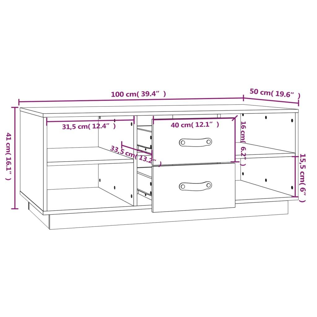 VidaXL Table basse bois  