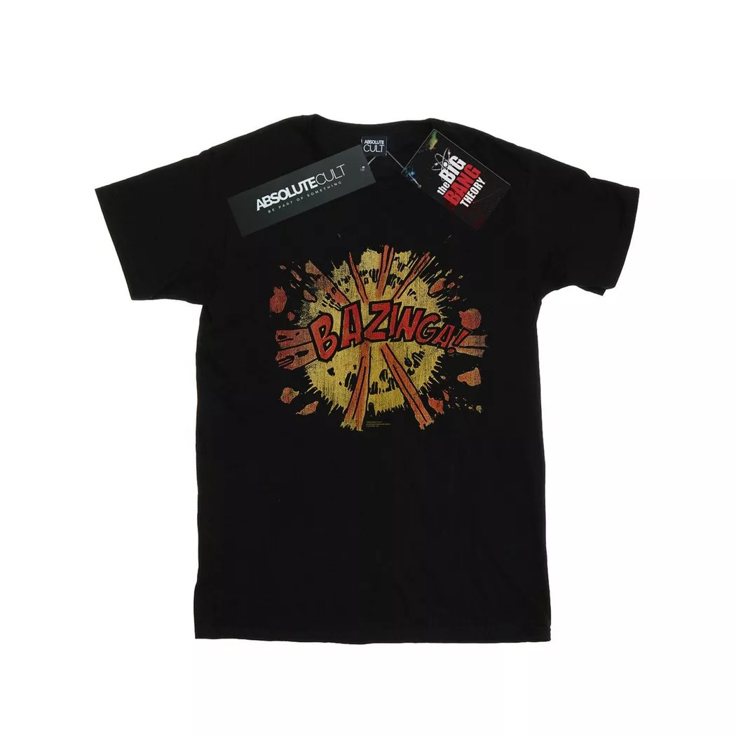 The Big Bang Theory - Bazinga TShirt, für Damen, Schwarz, Größe S