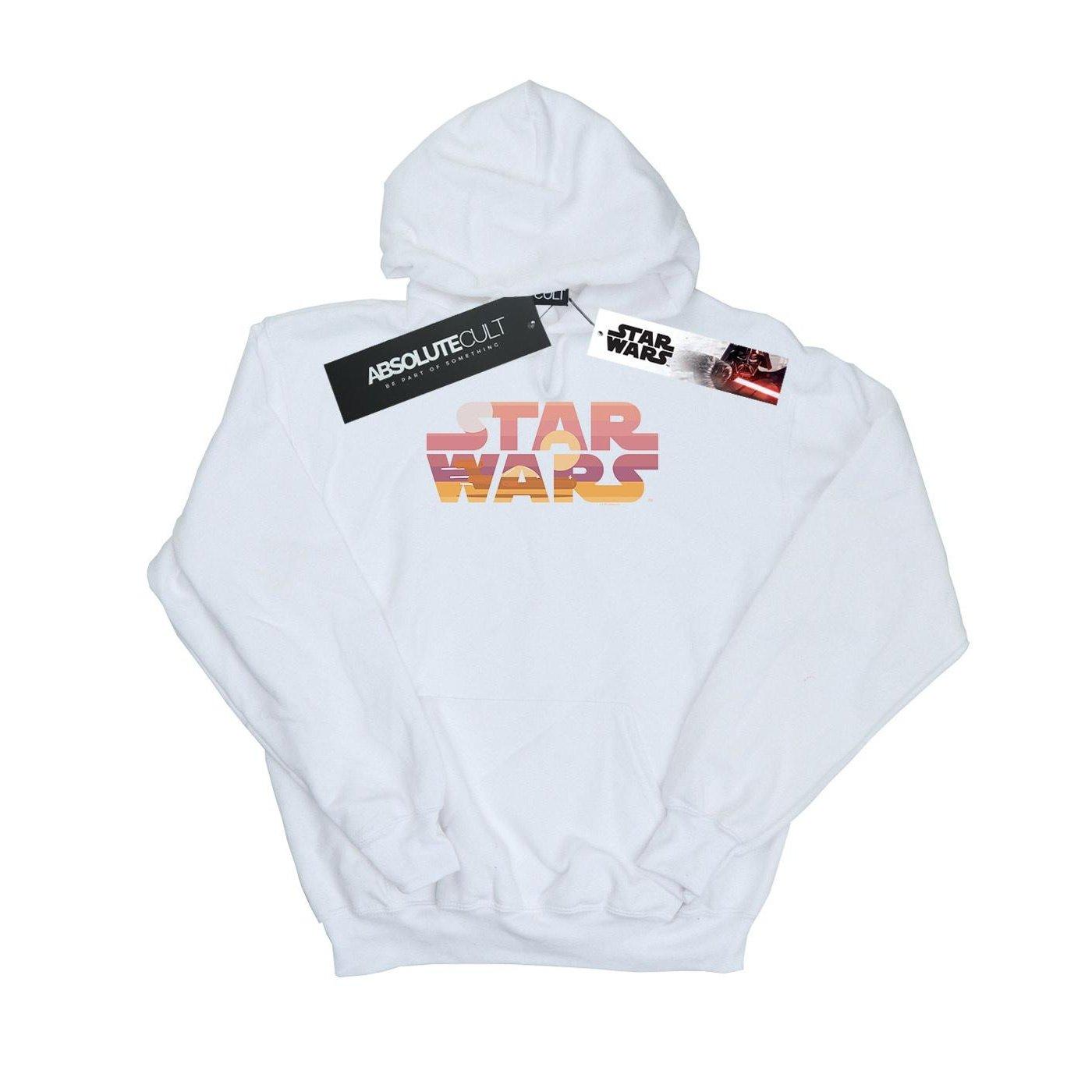 Image of Tatooine Suns Logo Kapuzenpullover Damen Weiss L