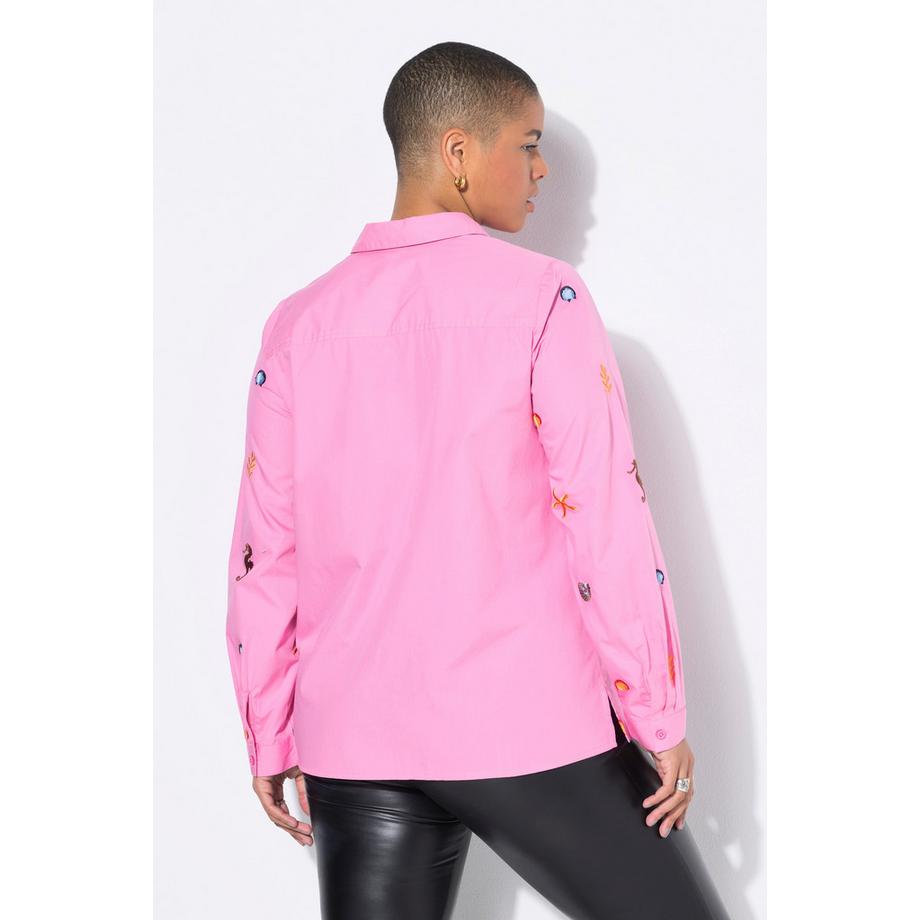 Studio Untold Camicia Taglio Squadrato Ricami Marini  