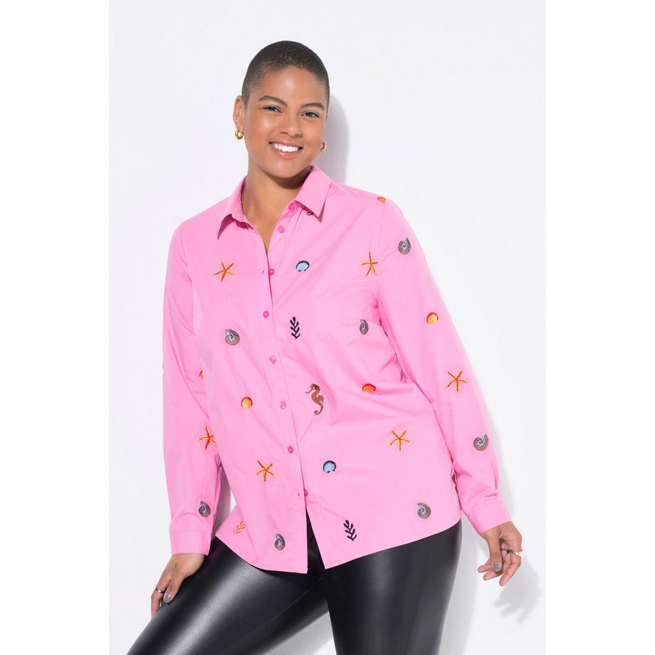 Studio Untold Camicia Taglio Squadrato Ricami Marini  