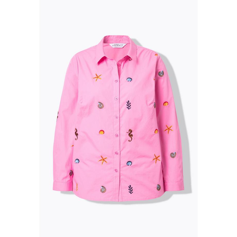 Studio Untold Camicia Taglio Squadrato Ricami Marini  