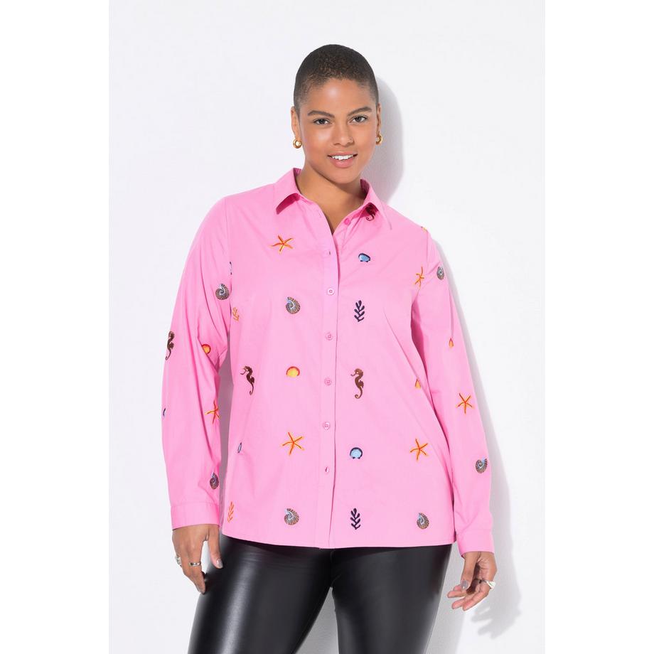 Studio Untold Camicia Taglio Squadrato Ricami Marini  