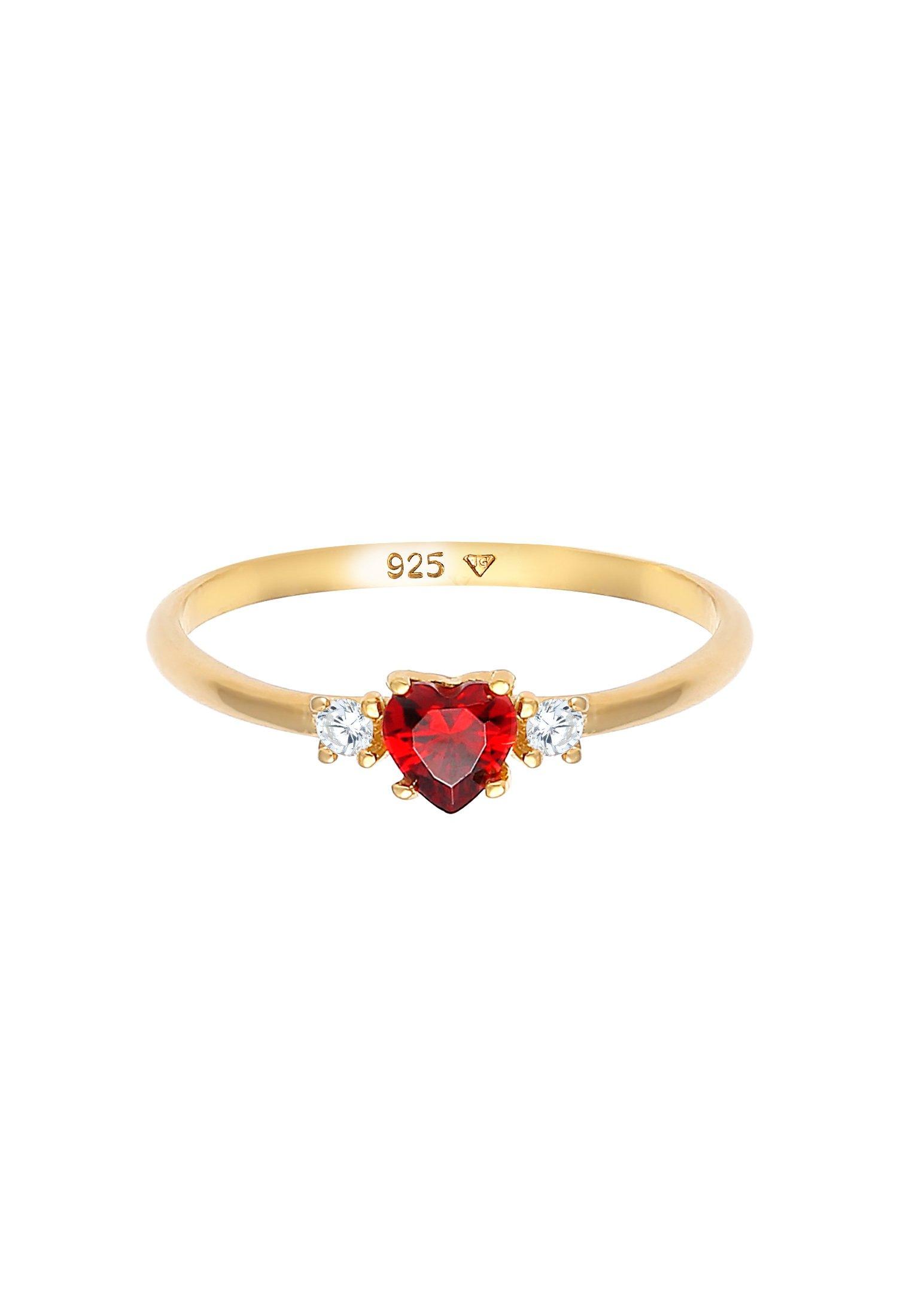 Elli  Bague Coeur Zircon 