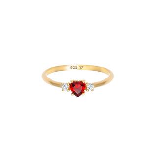 Elli  Bague Coeur Zircon 