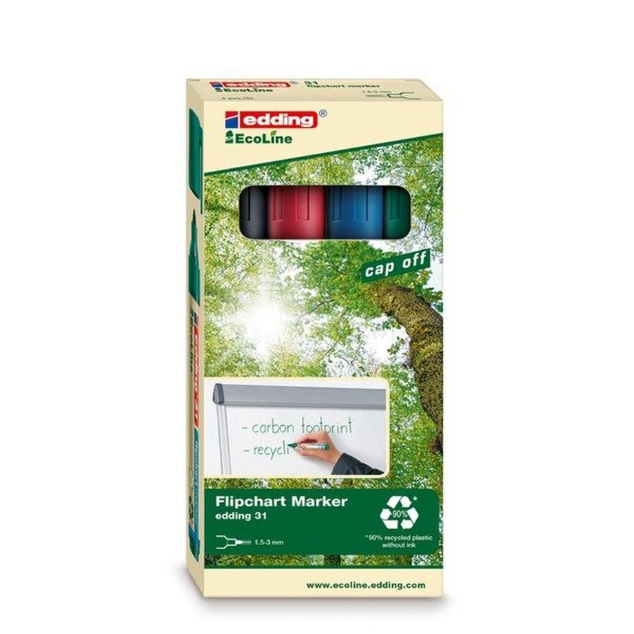 Edding EDDING Flipchart Marker 31 1,5-3mm 4er Etui  