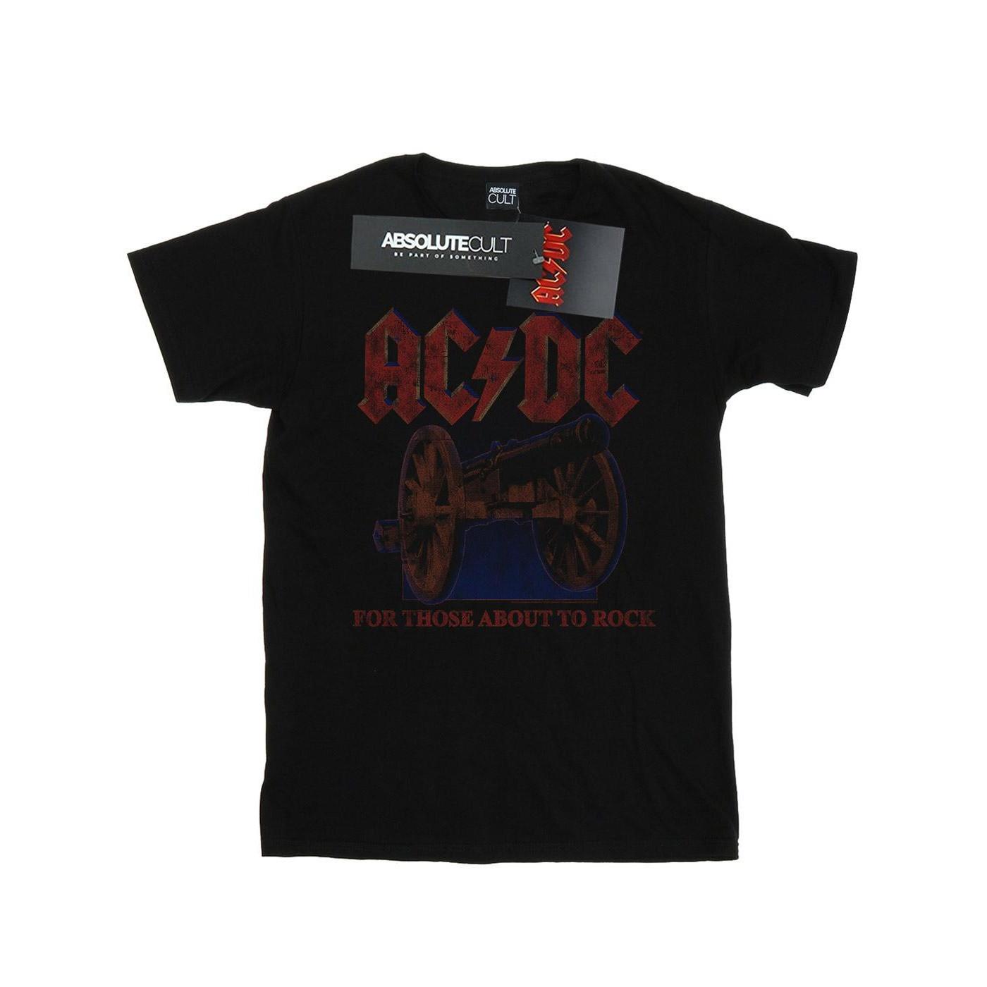 Image of Acdc For Those About To Rock Canon Tshirt Herren Schwarz XXL