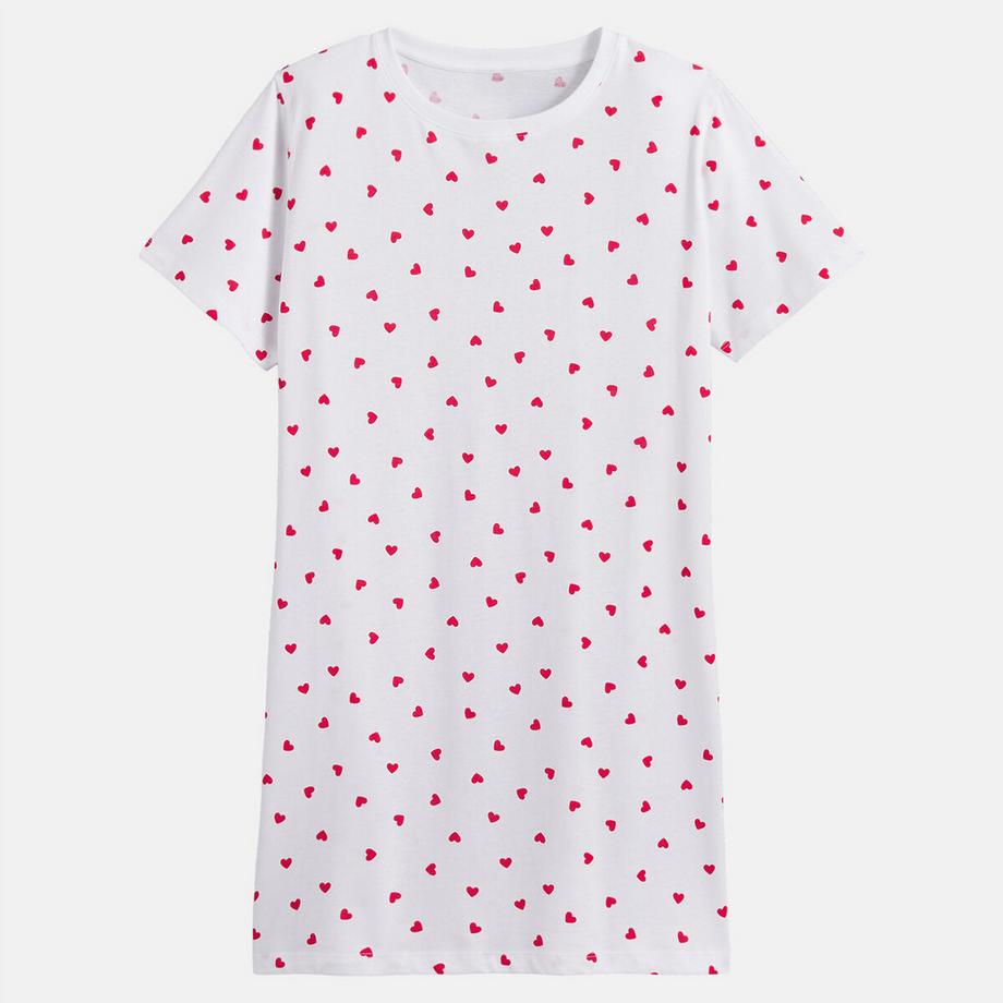La Redoute Collections Nachthemd mit Herzchen-Print  