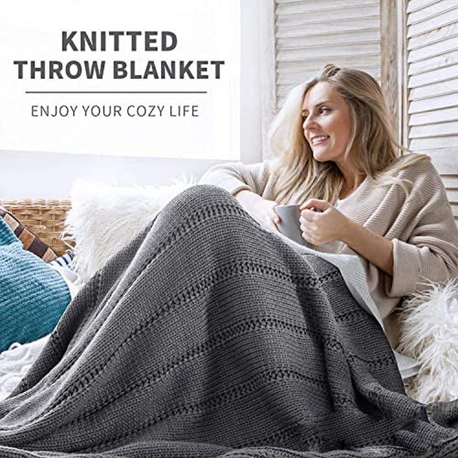 Alopini Coperta Lavorata a Maglia Morbida Calda a Maglia Grossa  