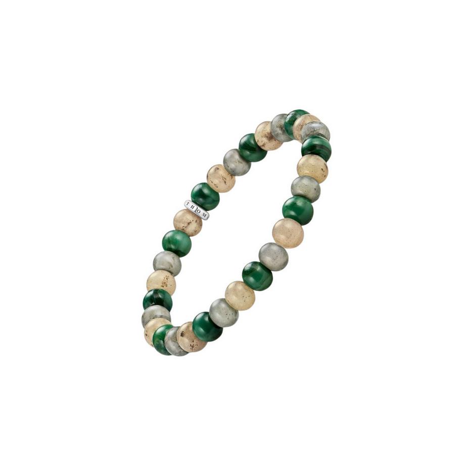 Thomas Sabo  Bracelet avec Perles de Jaspe, Jade et Labradite 