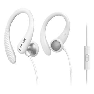 Philips TAA1105WT/00 écouteur/casque Avec fil Crochets auriculaires, Ecouteurs Sports Blanc