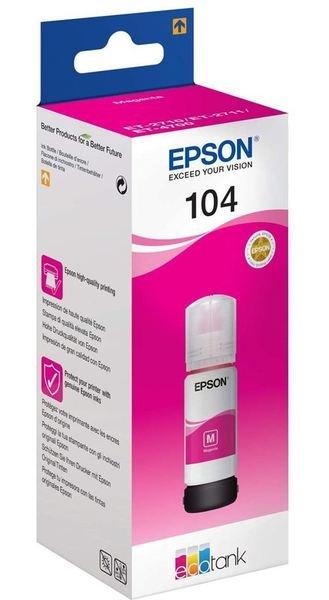 Image of 104 EcoTank Magenta ink bottle