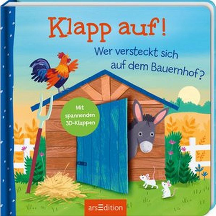 Klapp auf! Wer versteckt sich auf dem Bauernhof? Bruns, Elena; Partis, Joanne (Illustrationen) Gebundene Ausgabe 