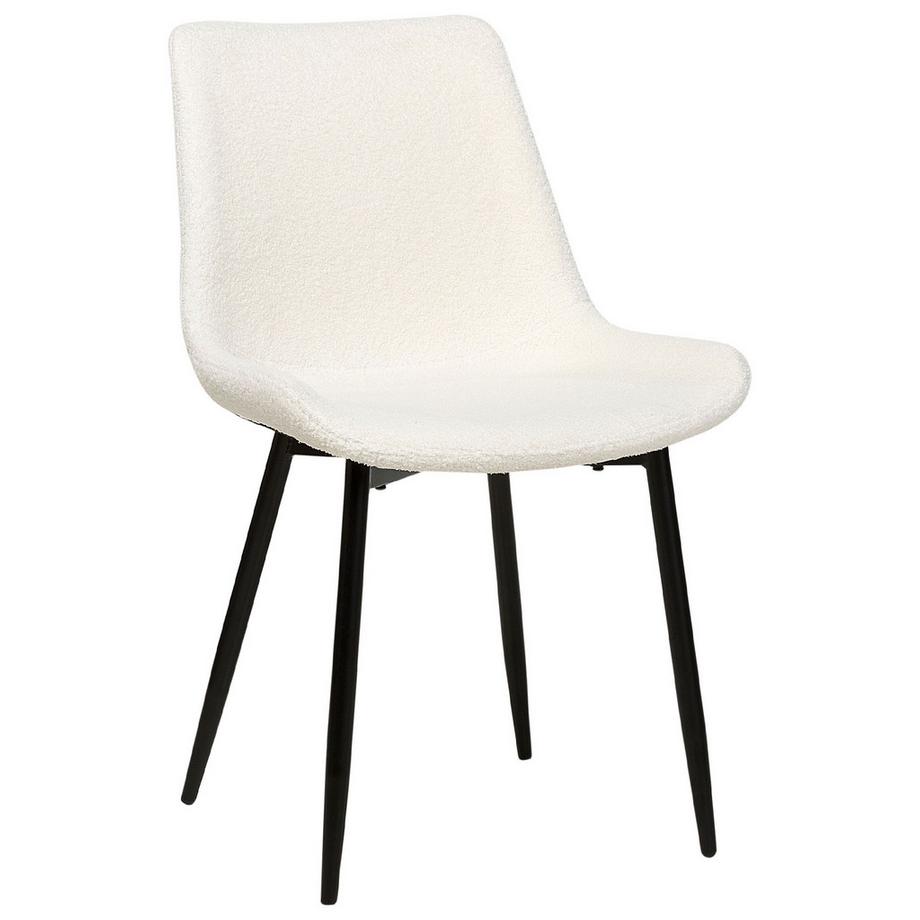 Beliani Lot de 2 chaises de salle à manger en Bouclé Moderne AVILLA  