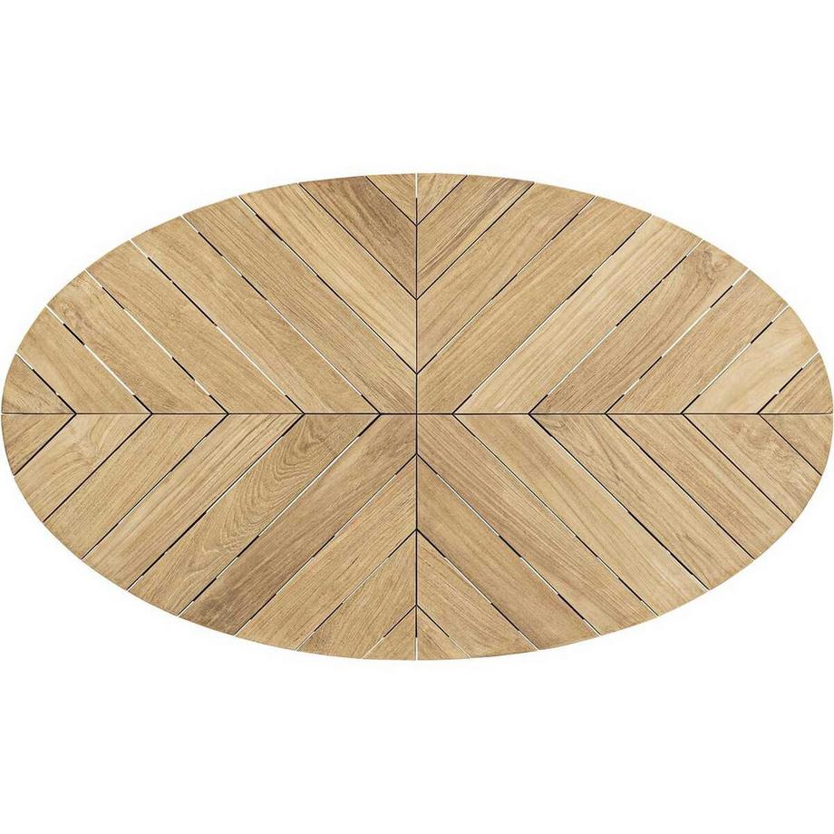 mutoni Table basse de jardin Coachella ovale 120x70  