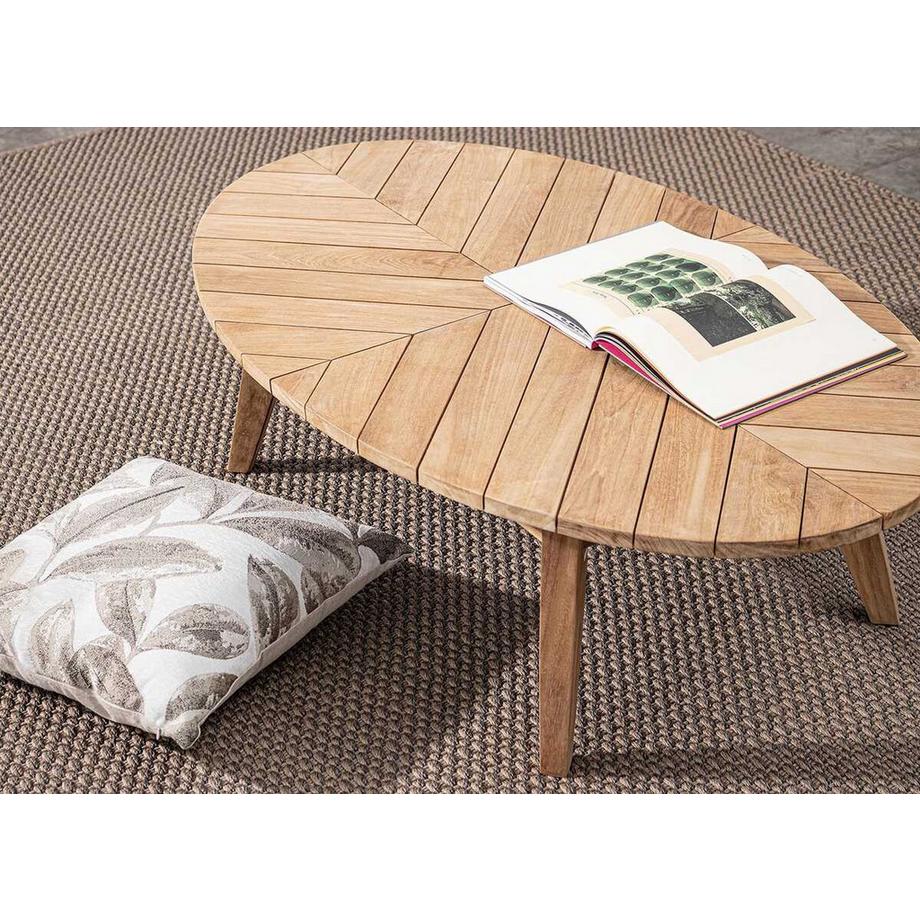 mutoni Table basse de jardin Coachella ovale 120x70  