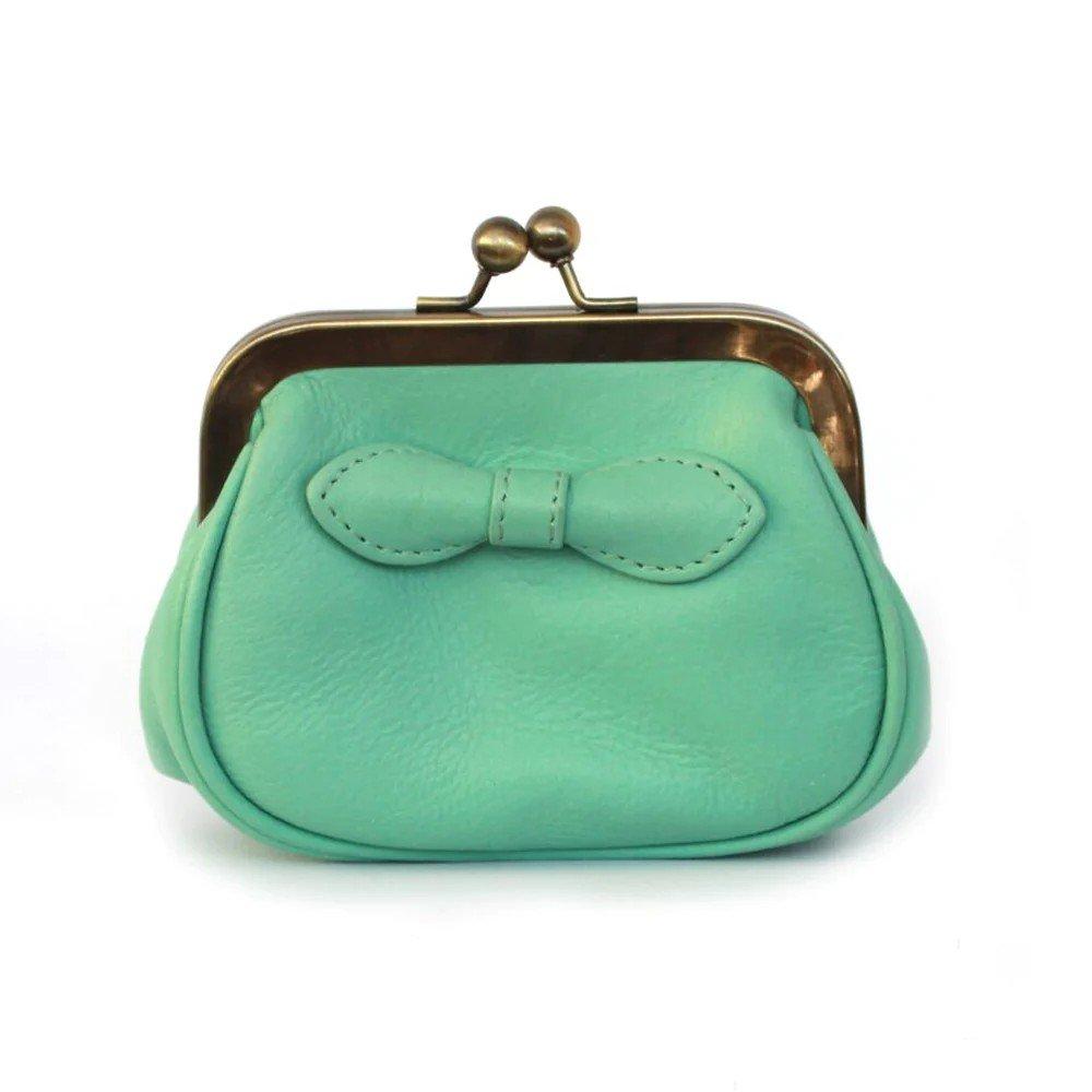 Image of Lara Leder Brieftasche Damen Mint ONE SIZE