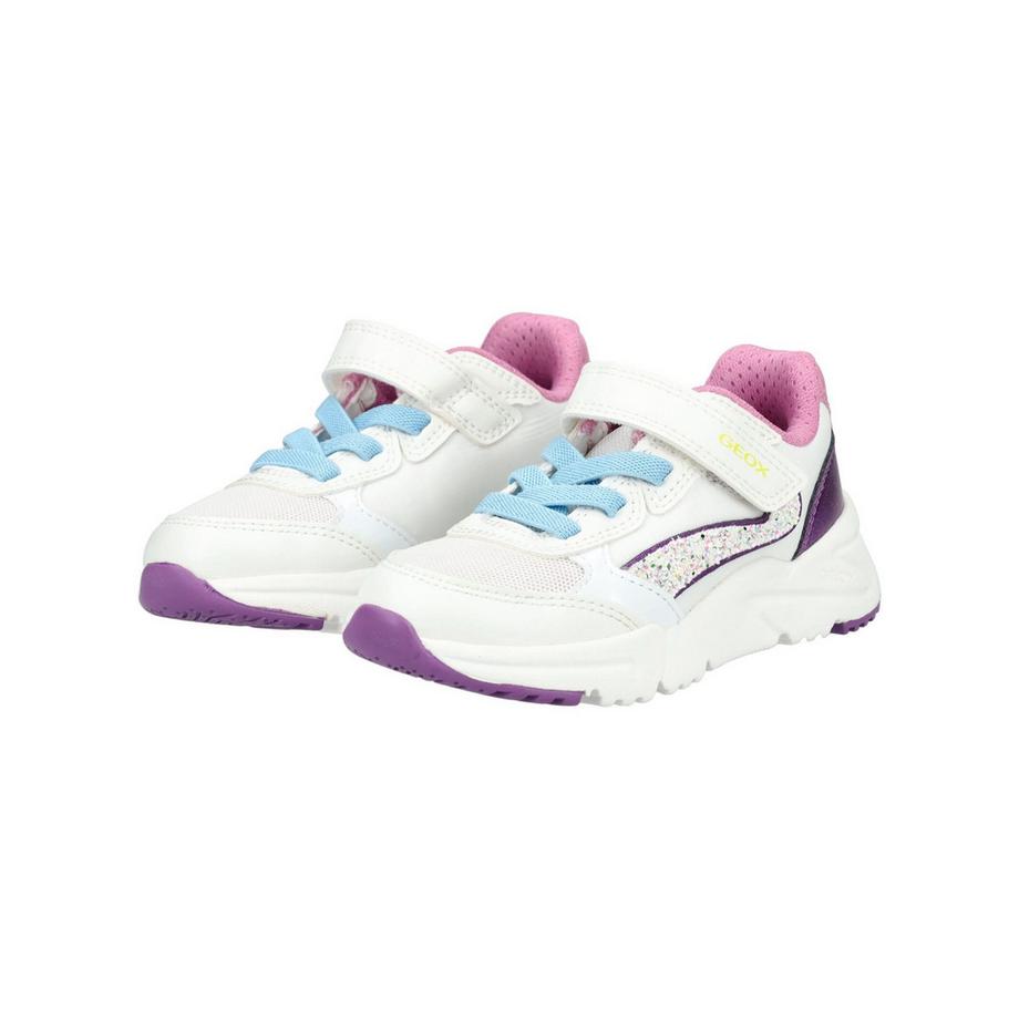 GEOX Sneaker mit Klettverschluss und Blumenmuster  