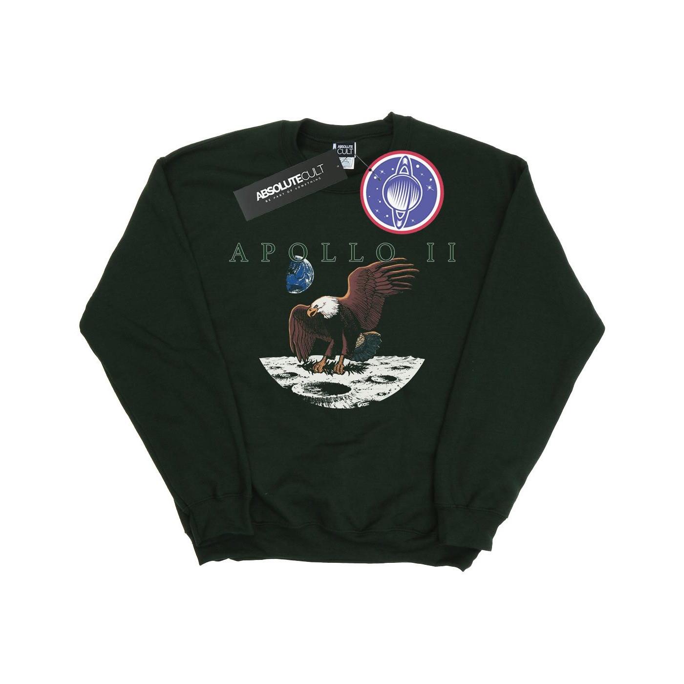 Image of Apollo 11 Vintage Sweatshirt Herren Waldgrün L