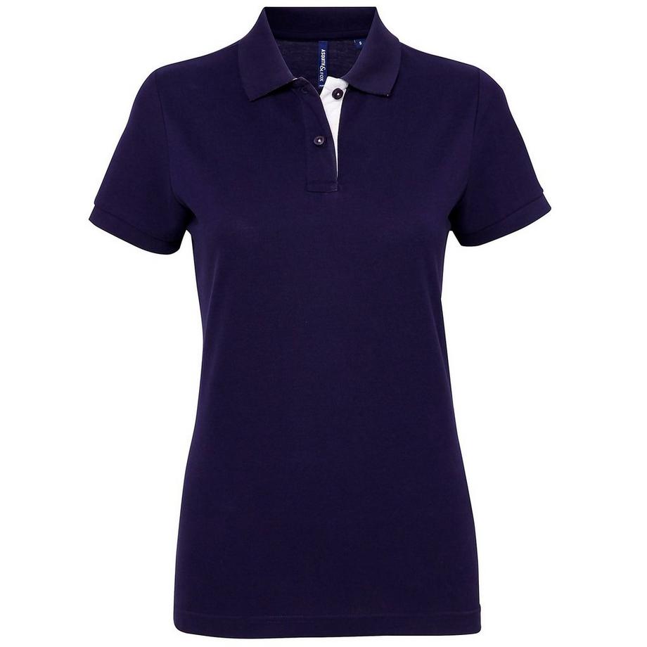 Asquith & Fox Polo Maniche Corte Contrasto  