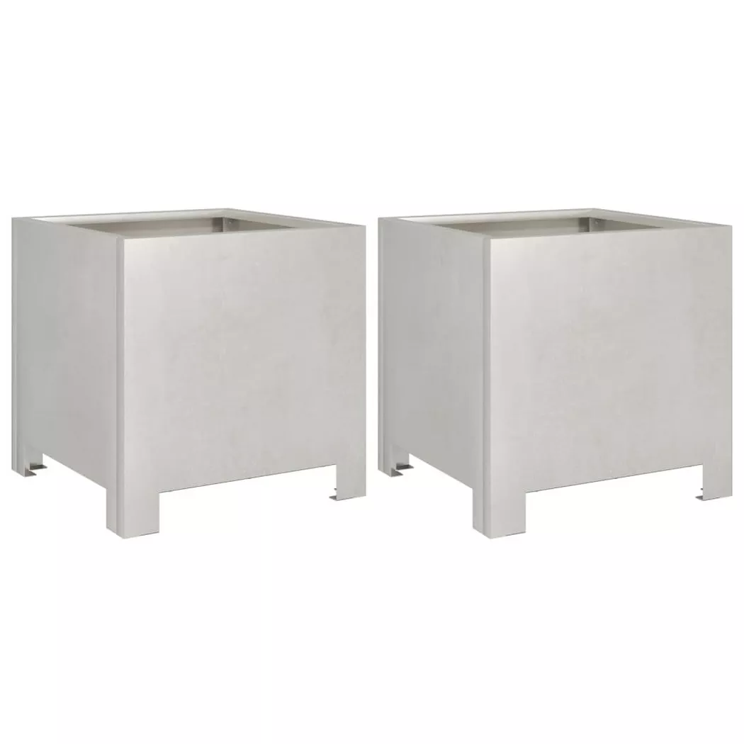 VidaXL - Jardinière acier, One Size, Argent