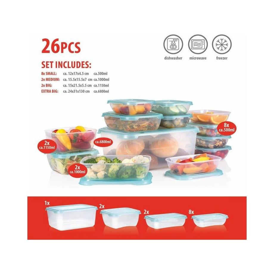 ALPINA Set de boîtes de rangement  13 pièces  