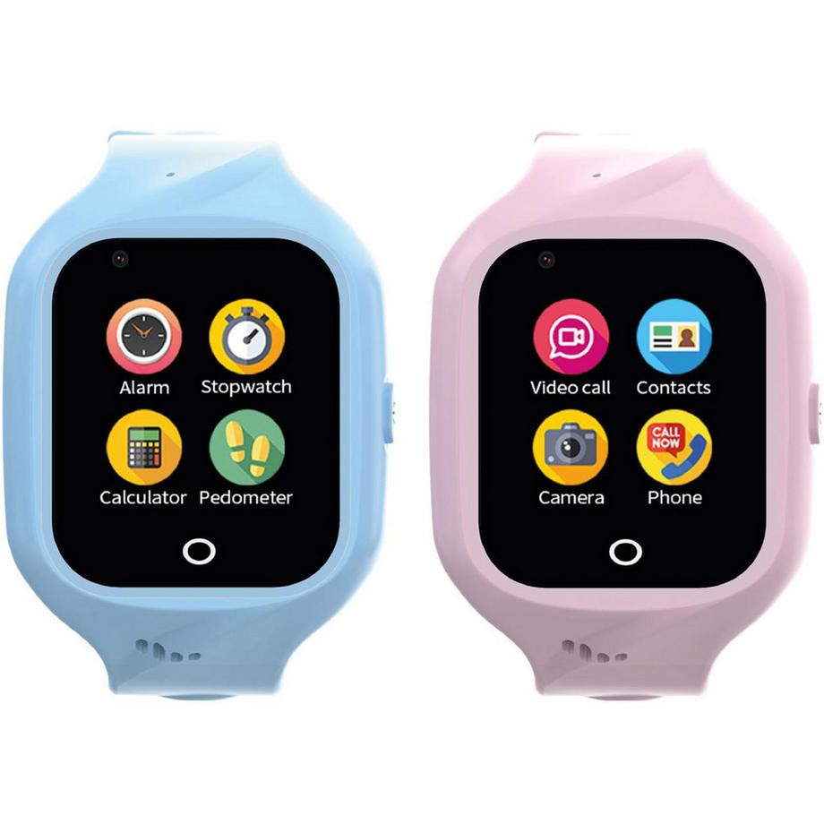 Celly  Kidswatch 4G Smartwatch pour enfants Bracelet bleu + rose 