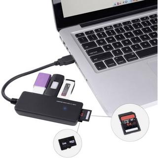 Renkforce  Renkforce Hub USB 3 3 ports avec lecteur de carte SD et adaptateur USB type C 