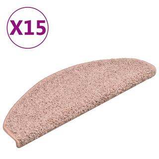 VidaXL Tapis de marches d'escalier 15 pcs polypropylène  