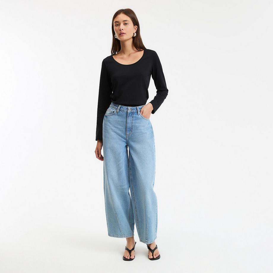 La Redoute Collections T-shirt Manches Longues Col Rond  