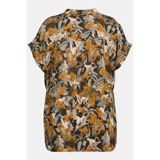 Ulla Popken  Blusa smanicata con scimmie, colletto da camicia e orlo posteriore più lungo 