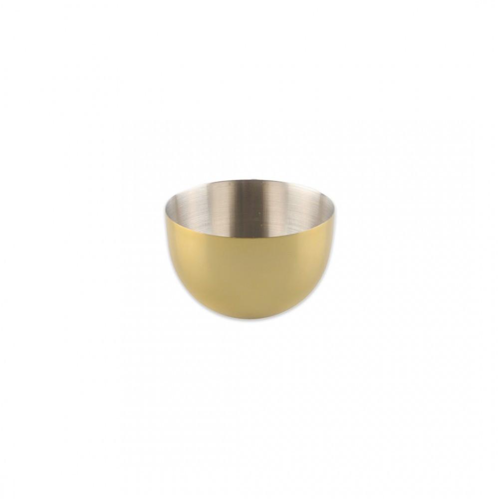 Image of Zweifarbige Edelstahlschale in Champagnerfarben Zweifarbige Edelstahlschale in Champagnerfarben