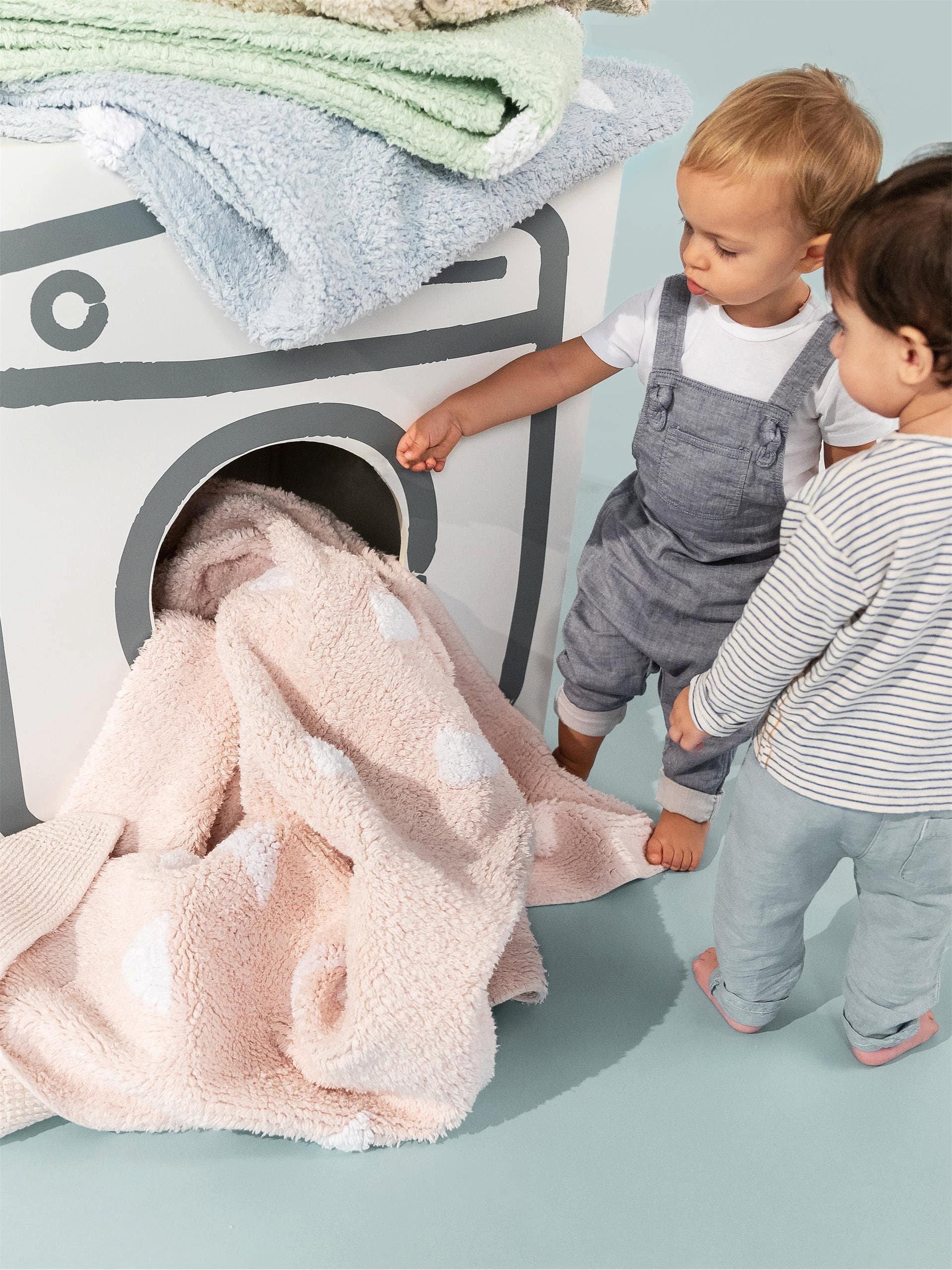 Benuta Tappeto lavabile per bambini Inka Blu chiaro  
