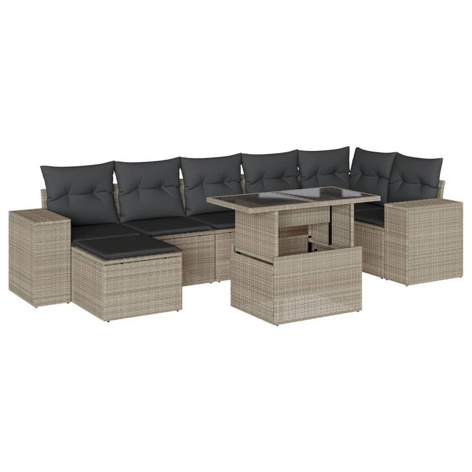 set divano da giardino Polirattan