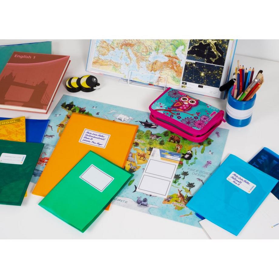 HERMA HERMA Book labels 82x55mm grey frame 6 sh. sticker decorativi  