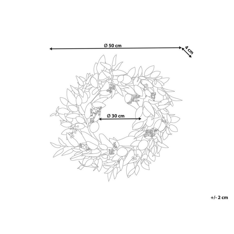 Beliani Dekokranz aus Kunststoff  LENRUN  