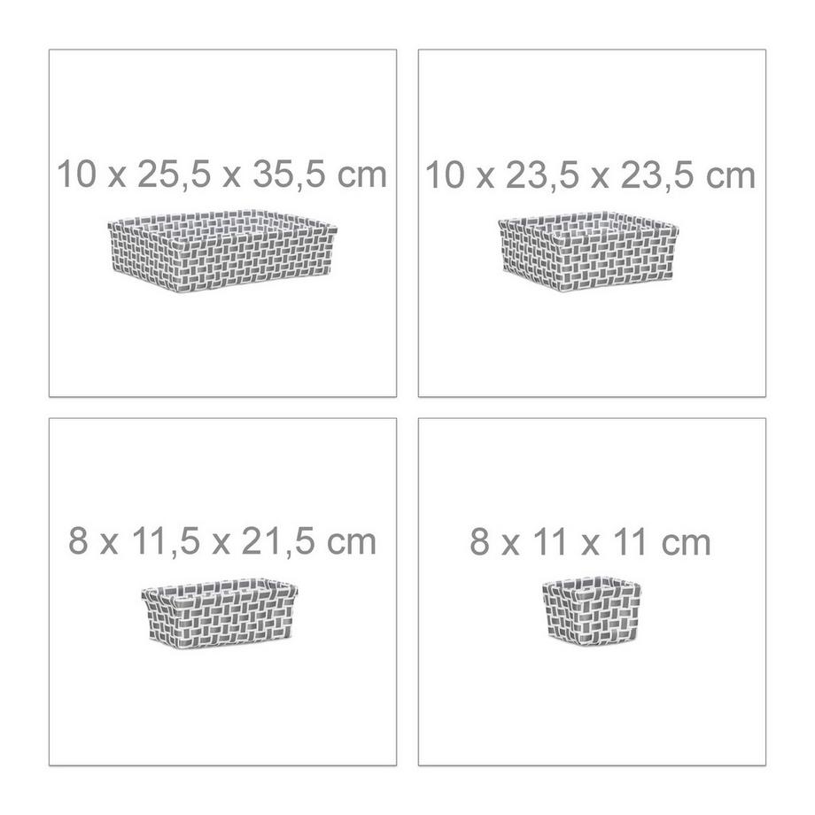 Northix Set di 8 cestini portaoggetti  