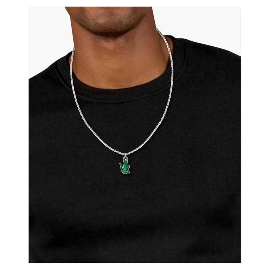LACOSTE  Arthor Edelstahl Halskette Mit Anhänger 