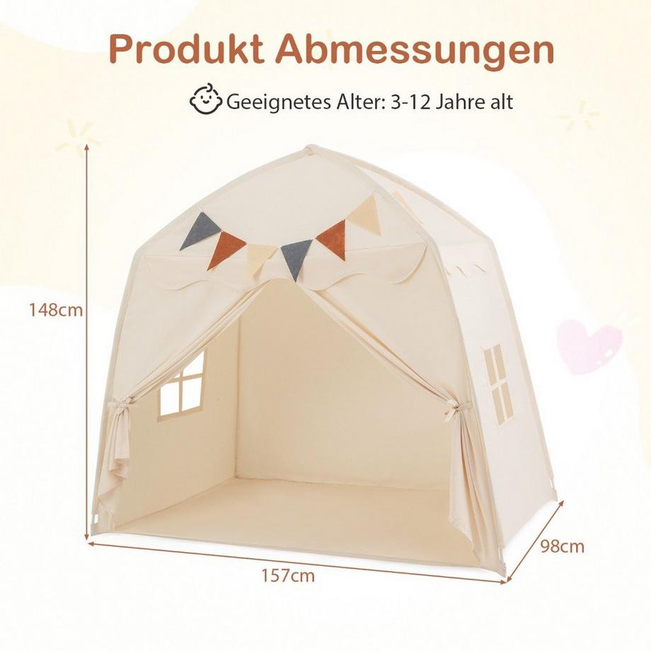 Northix Tente de jeu pour enfants avec lumières  