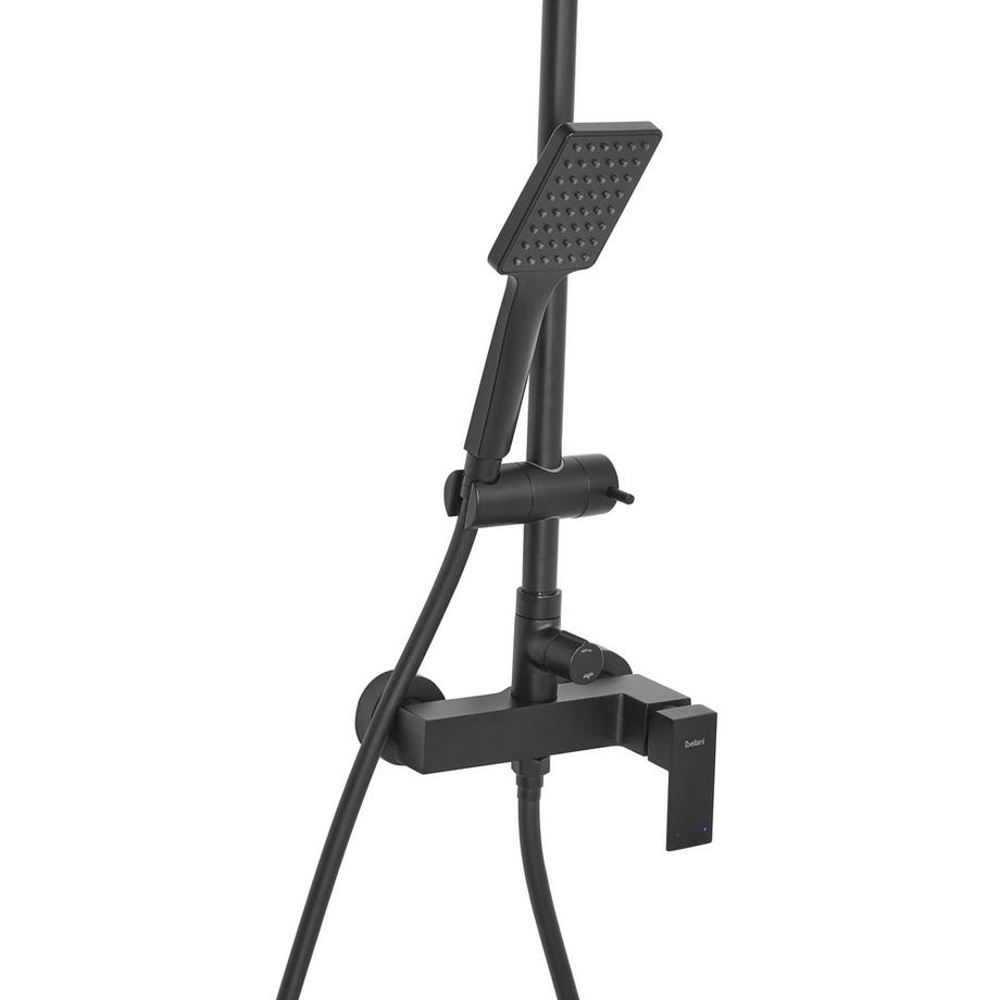 Beliani Ensemble de douche avec mitigeur et douche de pluie en Laiton Moderne CATAGENA  