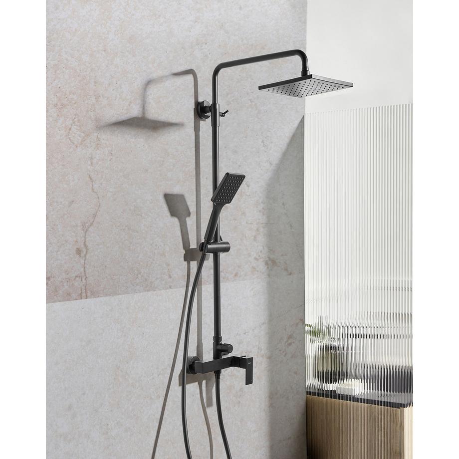 Beliani Ensemble de douche avec mitigeur et douche de pluie en Laiton Moderne CATAGENA  