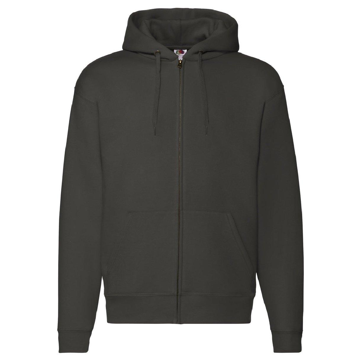 Image of Kapuzenjacke Mit Reißverschluss Herren Charcoal Black M