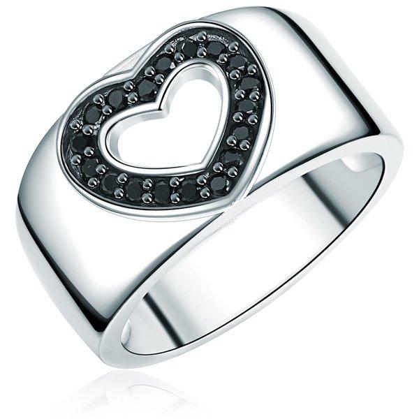 Image of Ring Herz Damen Silber 50