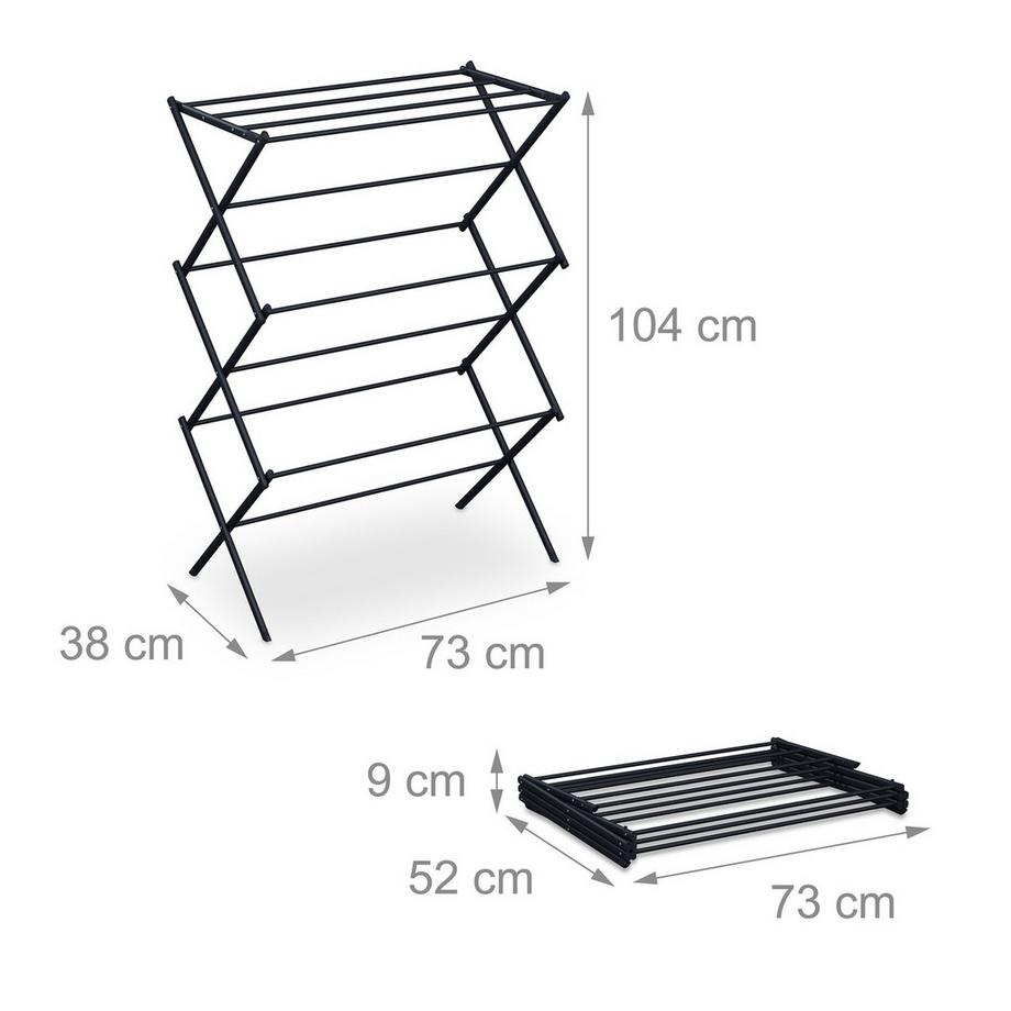 Northix  Klappbarer Wäscheständer 