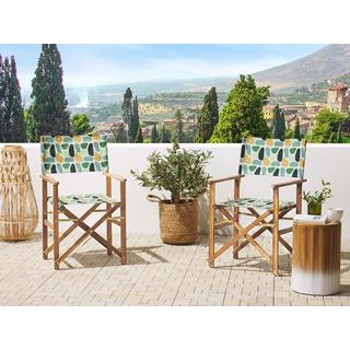 Beliani Lot de 2 chaises en Polyester Moderne CINE  